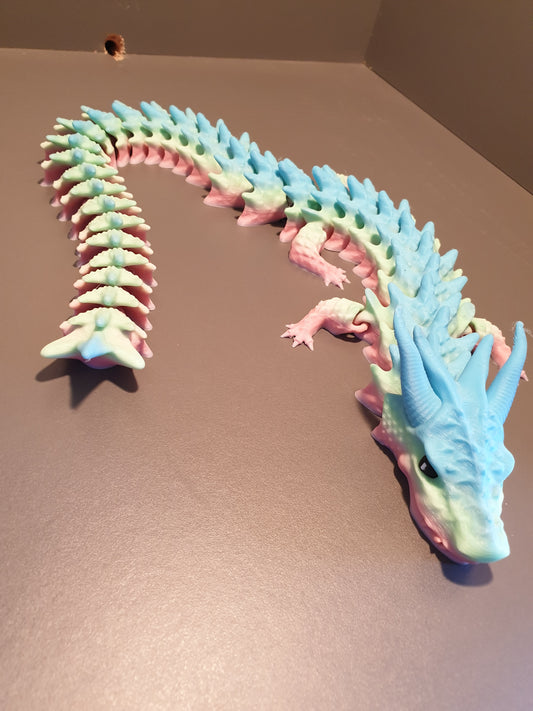 Large Rainbow Flexi Dragon