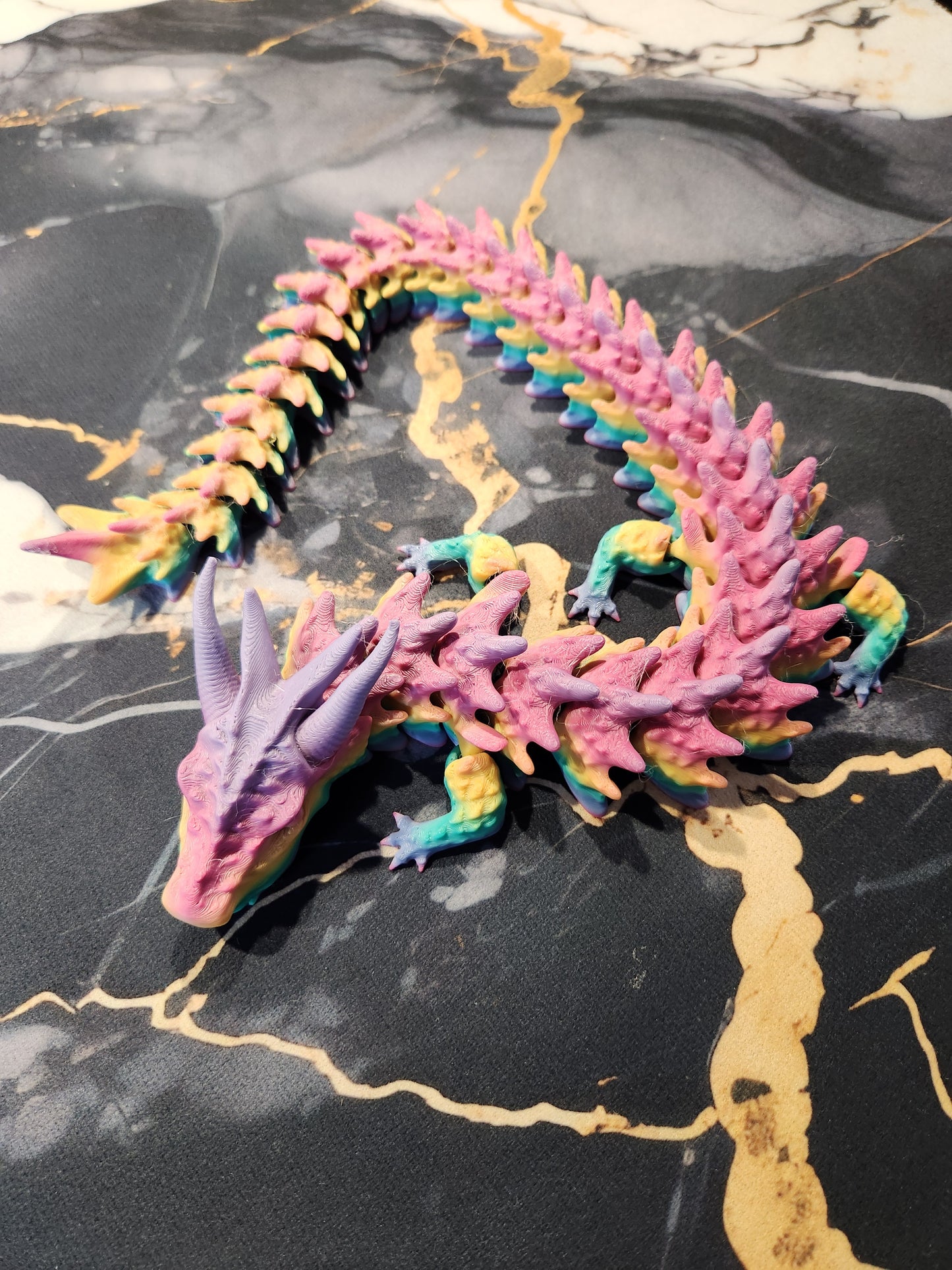 Large Coloured Flexi Dragon